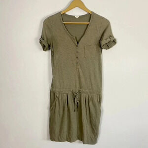 J. Crew Green T shirt Dress